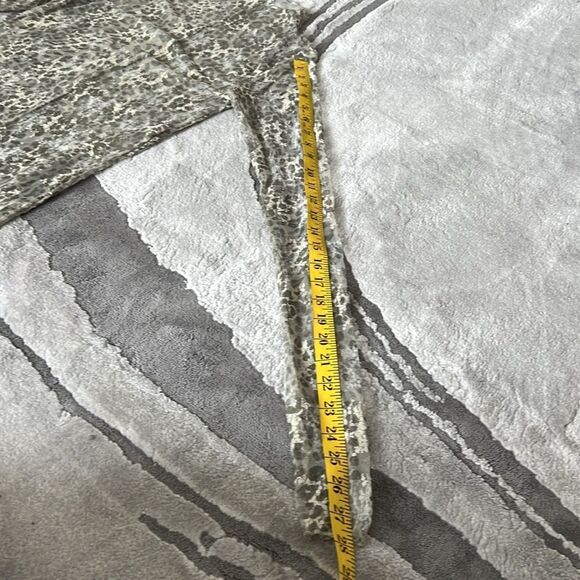 NWOT Free People Lady Lux Printed Sheer Layer Turtleneck Top - Picture 7 of 10